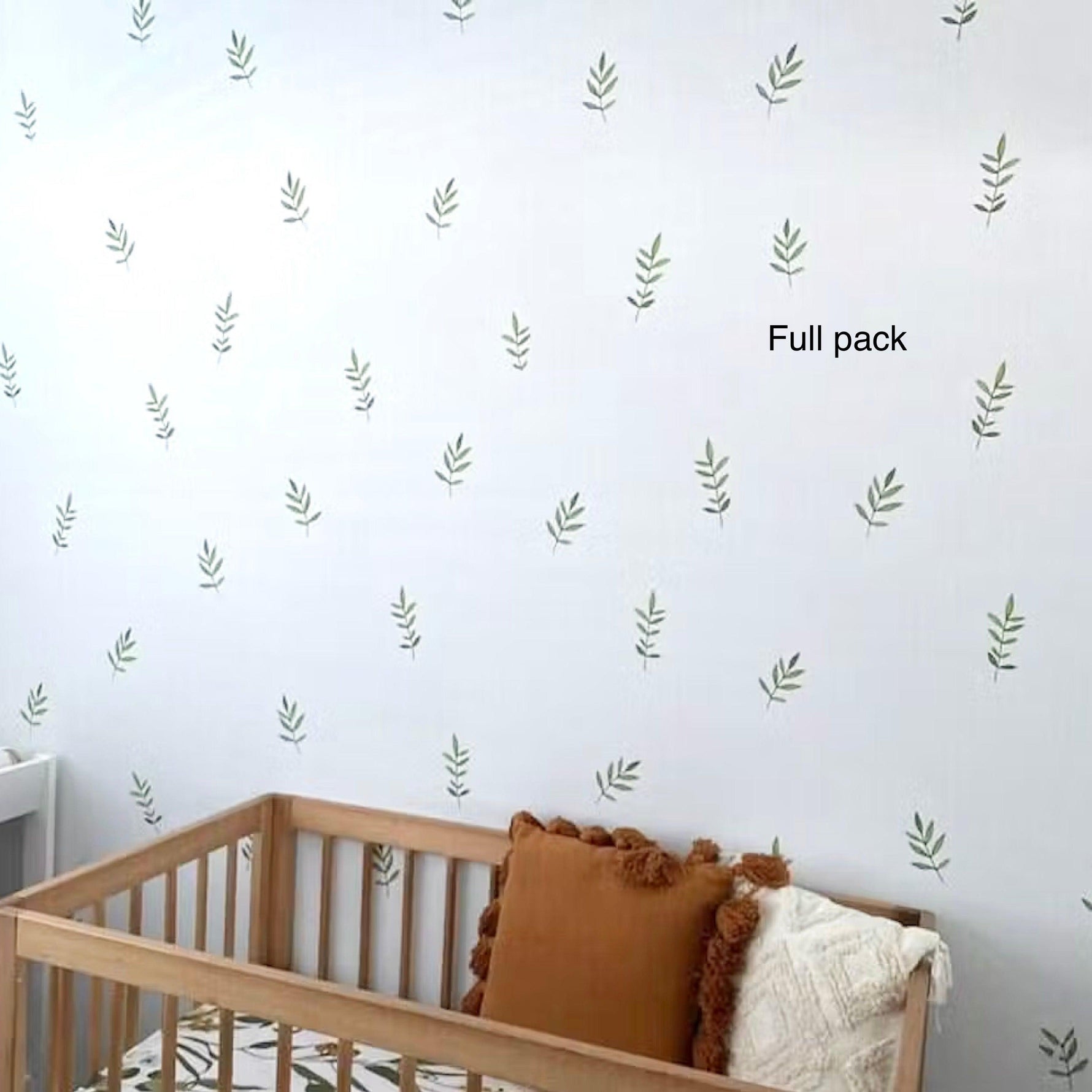 Dainty Leaf Wall Stickers For a Calm Nursery - lovefrankieart