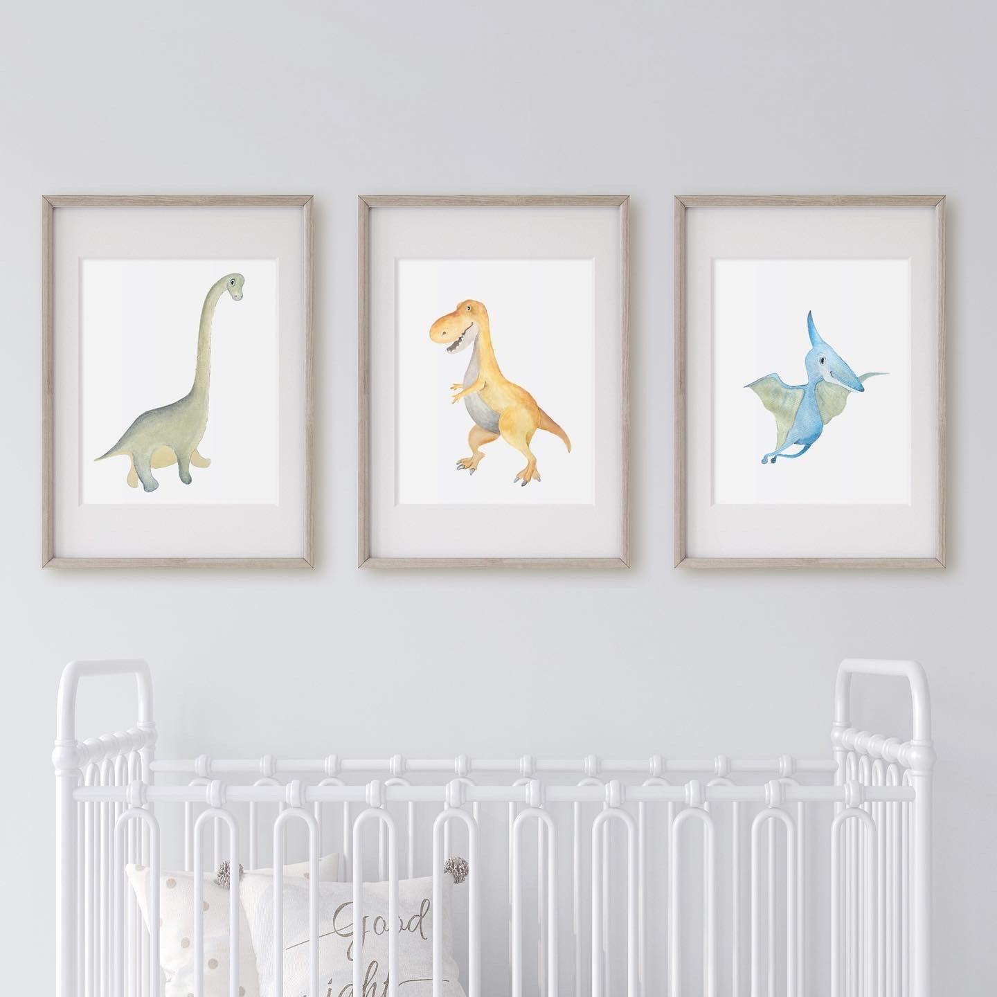 Dinosaur Wall Art to Complete a Dino-themed Nursery - lovefrankieart