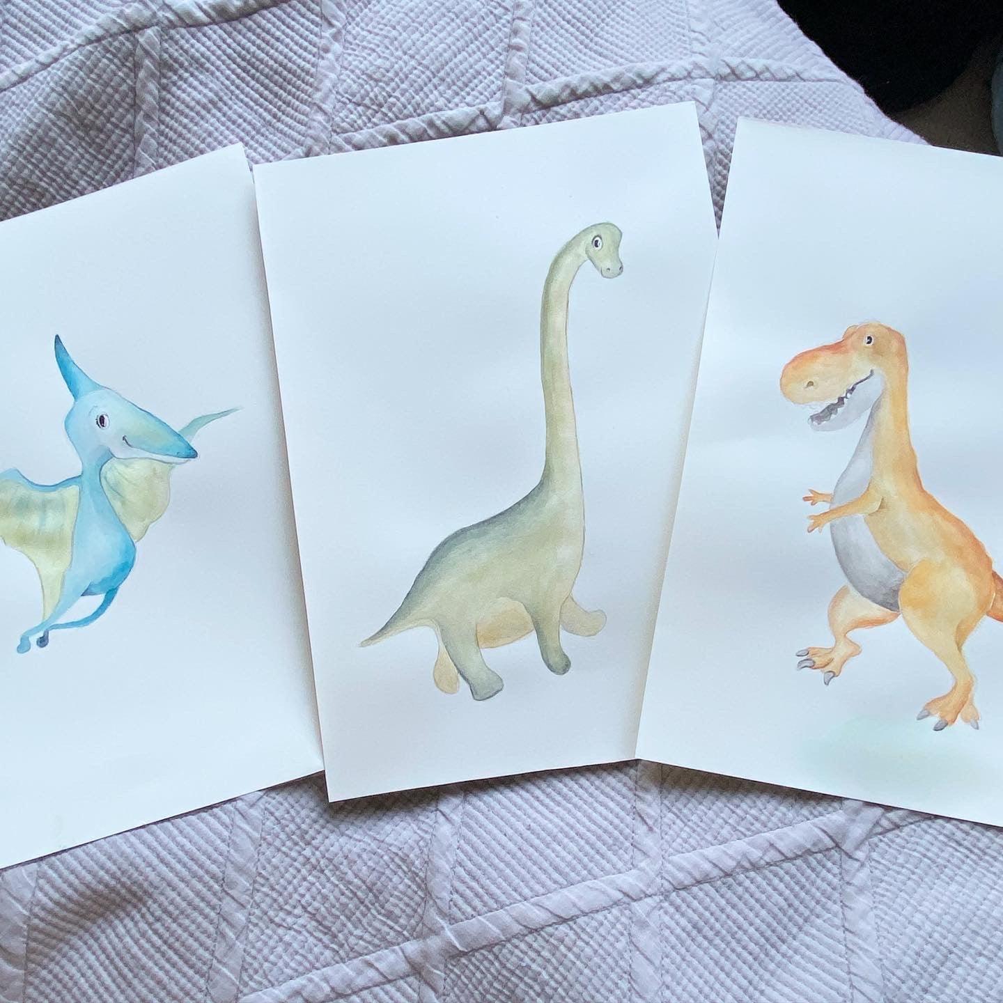dinosaur art prints