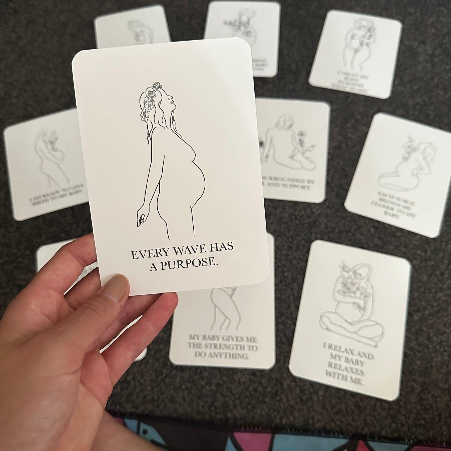 Empowering Affirmation Cards for Labour and Birth - lovefrankieart