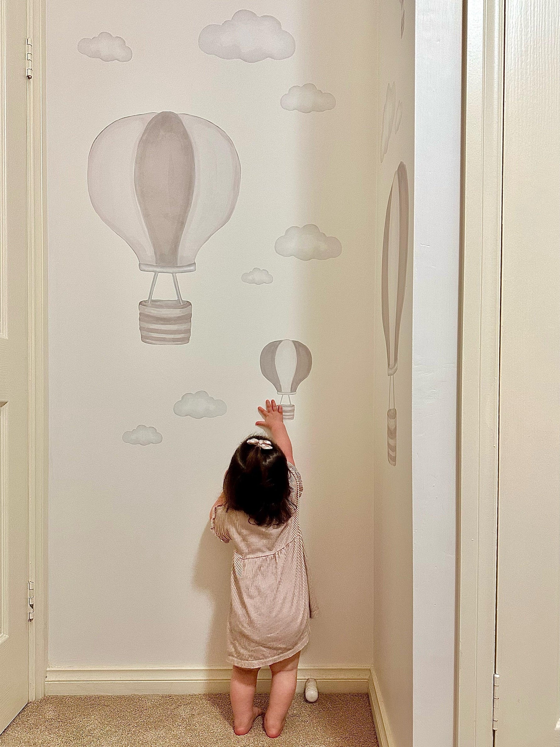 Hot Air Balloon Decals For Your Little Adventurer - Removable Fabric Wall Stickers - lovefrankieart