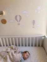 Hot Air Balloon Decals For Your Little Adventurer - Removable Fabric Wall Stickers - lovefrankieart